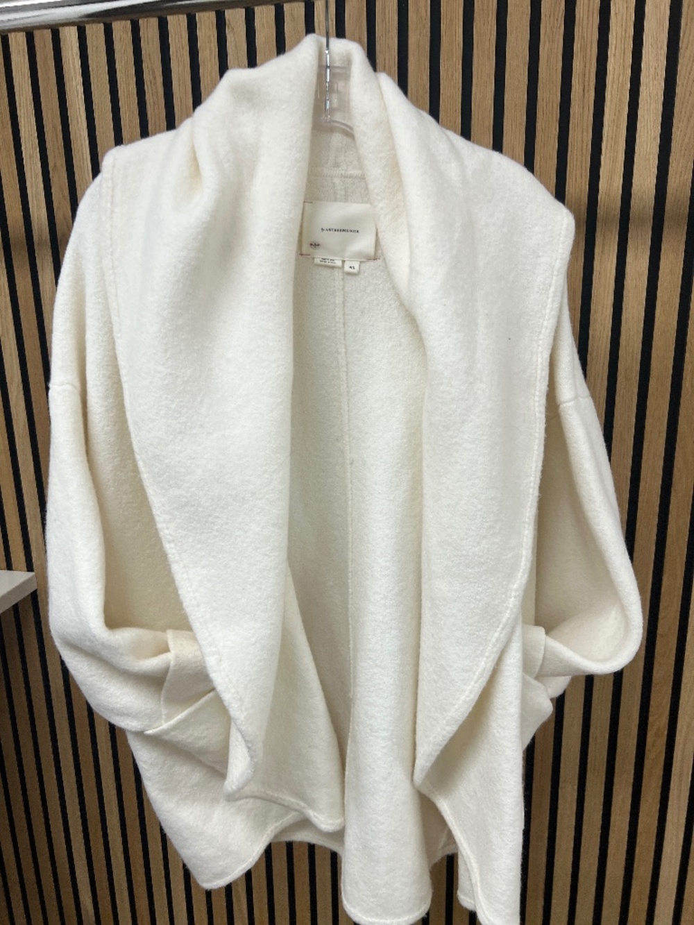 Anthropologie Jacket, Size M/L, Ivory Cream